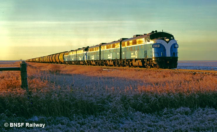 Big Sky Blue EMD F7s